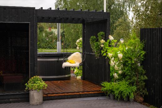 Kirami FinVision® - pergola Nordic misty, somista kasveilla!