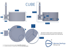 Premium Woody L Cube mittakuva